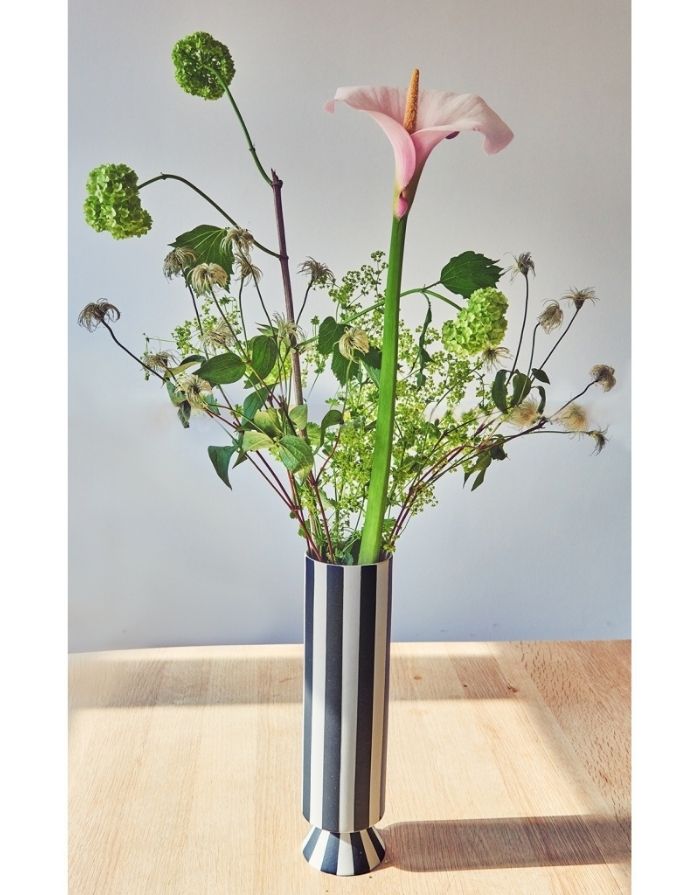 Vase Toppu I Black/White