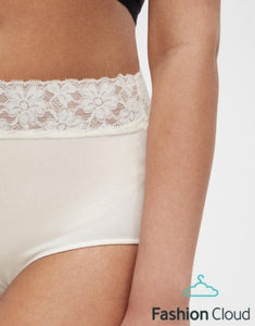 Umstands-Panties High Waist Lace 2er-Set I Powder Puff