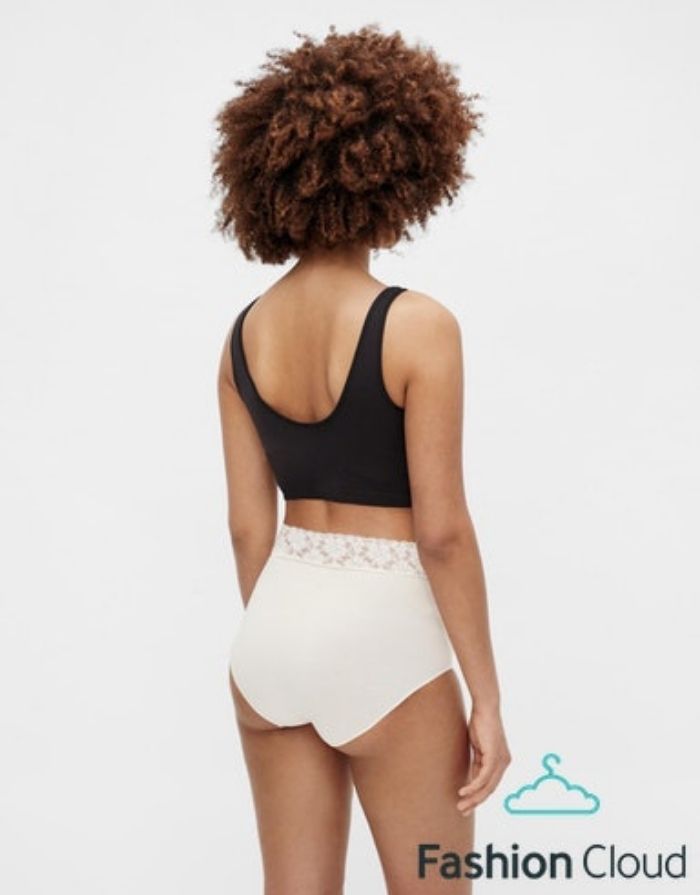 Umstands-Panties High Waist Lace 2er-Set I Powder Puff