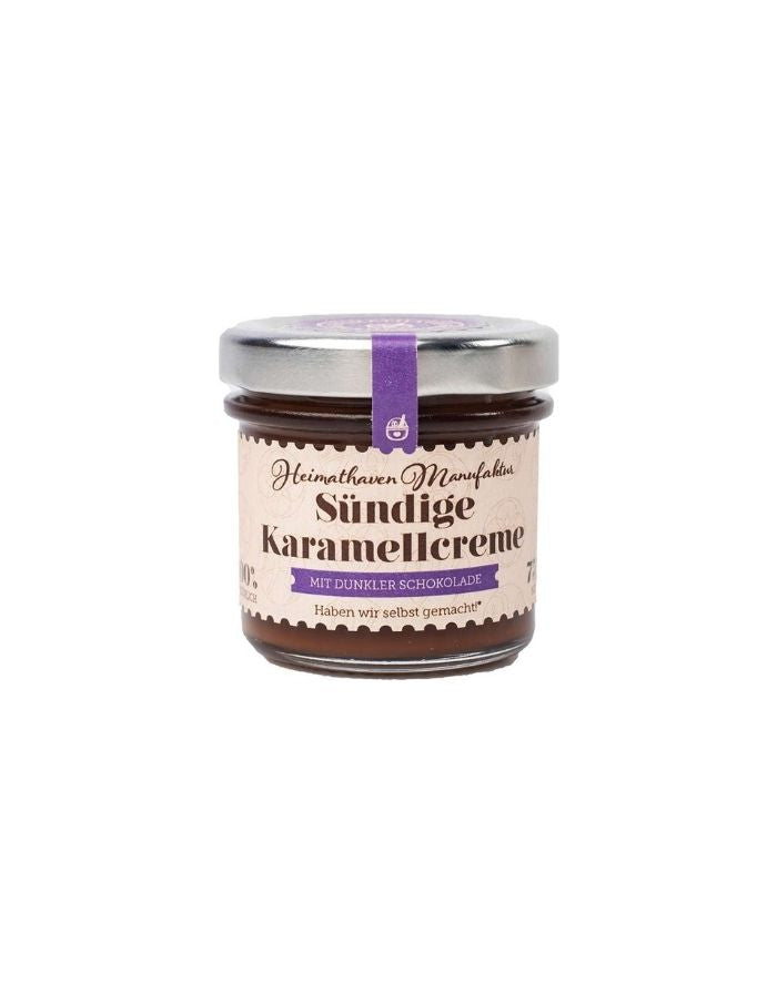 Sündige Karamellcreme 75g I Dunkle Schokolade