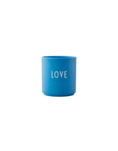 Laden Sie das Bild in den Galerie-Viewer, Porzellan Becher Favourite Cup I Love Sky Blue
