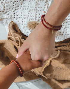 Matching Me & Mom Armband I Red Jasper
