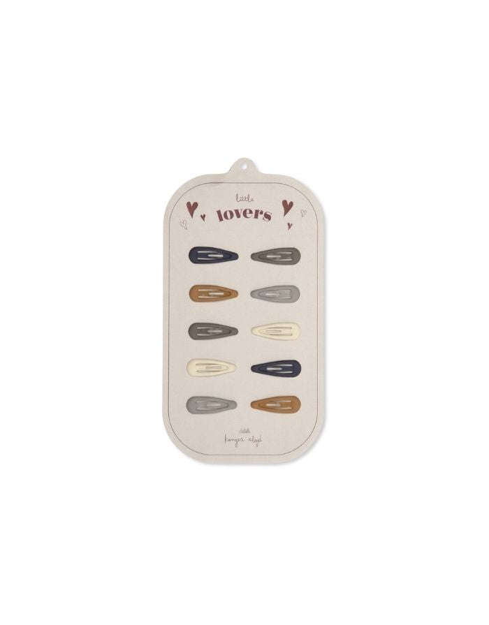 Haarspange Mini 10er-Set I Blue Shades