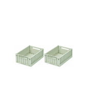 Laden Sie das Bild in den Galerie-Viewer, Klappkiste Weston 2er-Set S I Dusty Mint
