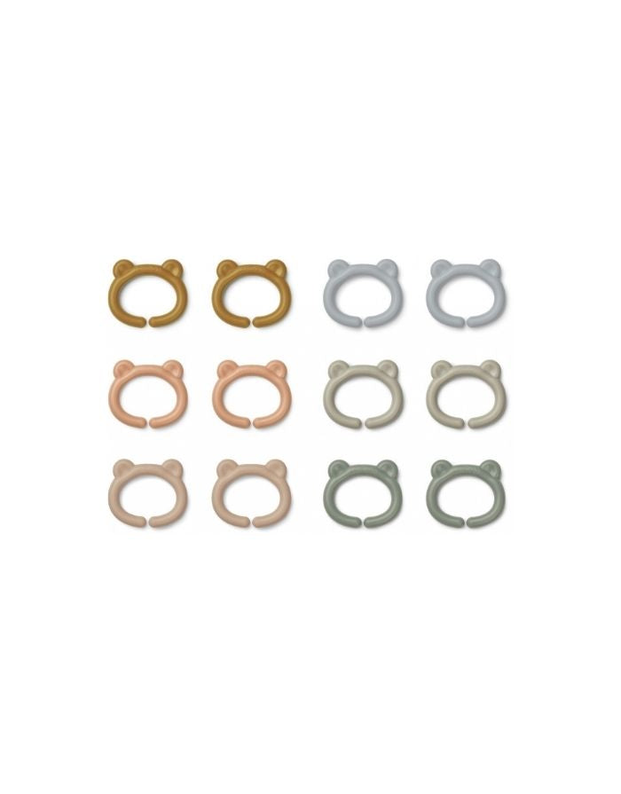 Multi Ring Loops Benedict 12er-Set I Golden Caramel Multi Mix