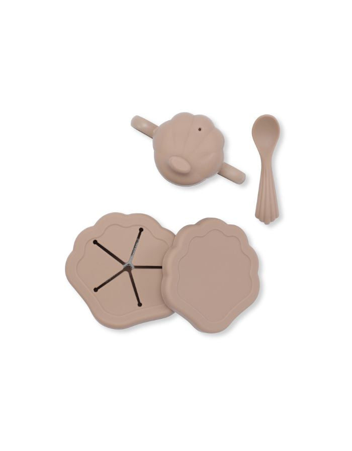 Geschirrset Silikon Clam I Blush