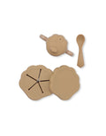Geschirrset Silikon Clam I Terra Cotta