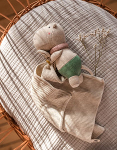 Kuscheltuch Hippo I Natur/Azur