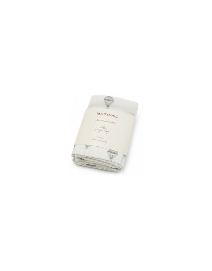 Mulltuch Musselin 3er- Set I Parachute Creme