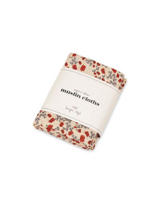 Mulltuch Musselin 3-er Set I Poppy