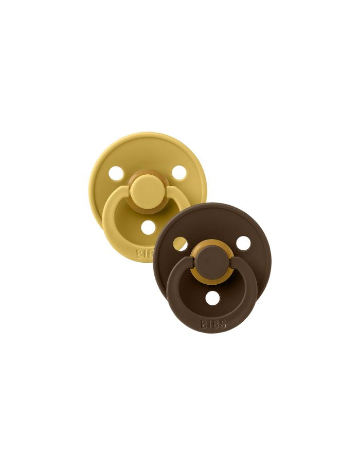 Schnuller Colour 2er-Set I Mustard & Mocha