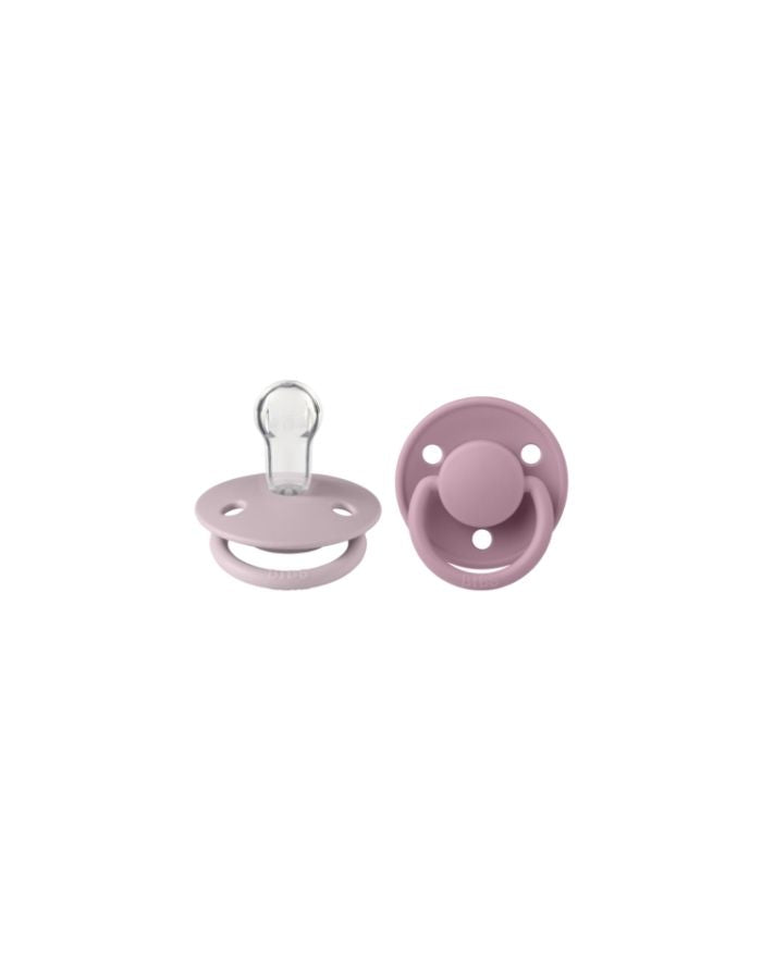 Schnuller De Lux Silikon 2er-Set 0-36M I Dusky Lilac & Heather