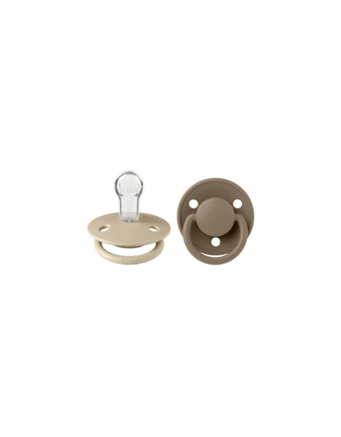 Schnuller De Lux Silikon 2er-Set 0-36M I Vanilla & Dark Oak