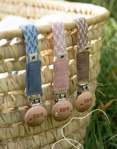 Schnullerkette I Sand/Ivory