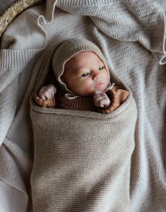 Cocoon Babydecke I Sand