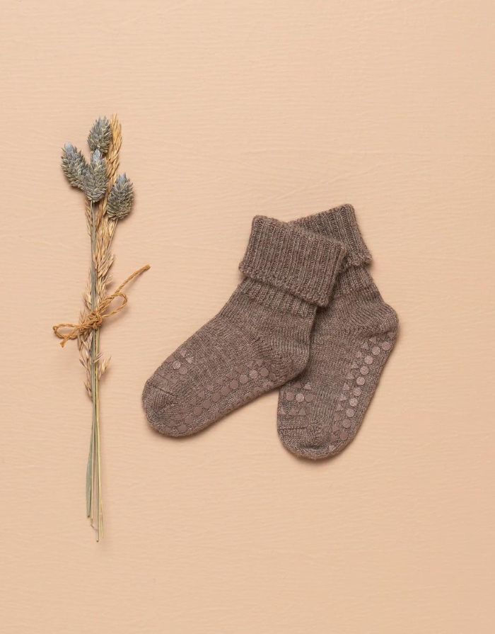 Non-Slip Socken I Alpaka versch. Farben