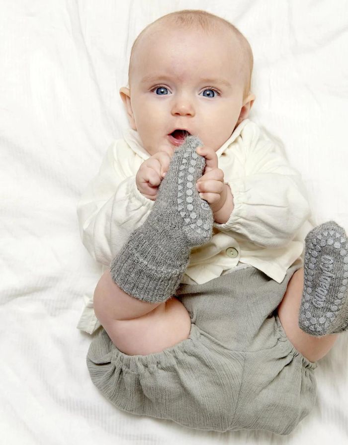 Non-Slip Socken I Alpaka versch. Farben