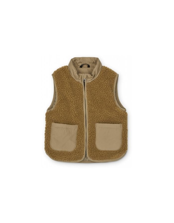 Weste Idra Teddy I Oat/Golden Caramel Mix