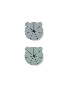 Snackschale Kelly 2er-Set I Blue Fog/Peppermint