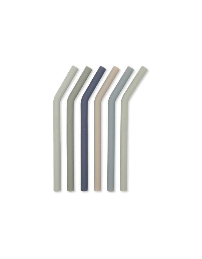 Strohhalme Mini 6er-Set I Beach Blue