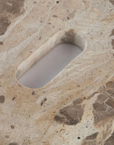 Schneidebrett Marmor 60x20cm I Beige