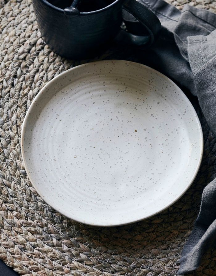 Teller Pion ø 16,5cm I Grau/Weiß