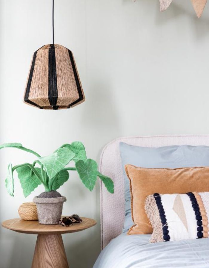 Lampe Ven I Schwarz/Natur