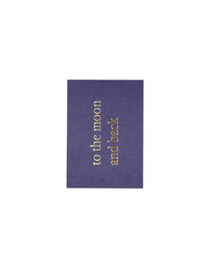 Postkarte I to the moon and back