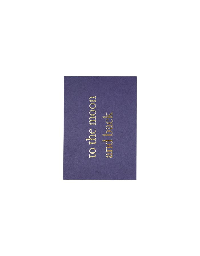 Postkarte I to the moon and back
