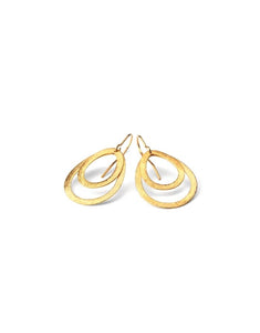 Ohrring Small Double Drops I Gold