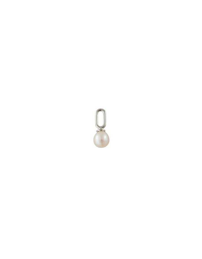 Pearl Drop Charm 5mm I Silber