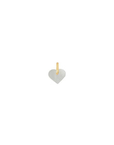 Pearl Heart Charm I Gold