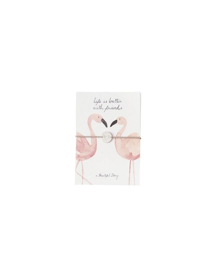 Schmuck Postkarte I Flamingo