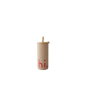 Laden Sie das Bild in den Galerie-Viewer, Thermobecher mit Strohhalm 500ml I Beige Hi
