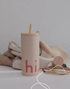 Thermobecher mit Strohhalm 500ml I Beige Hi