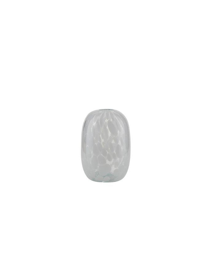 Vase Painted Dots I White