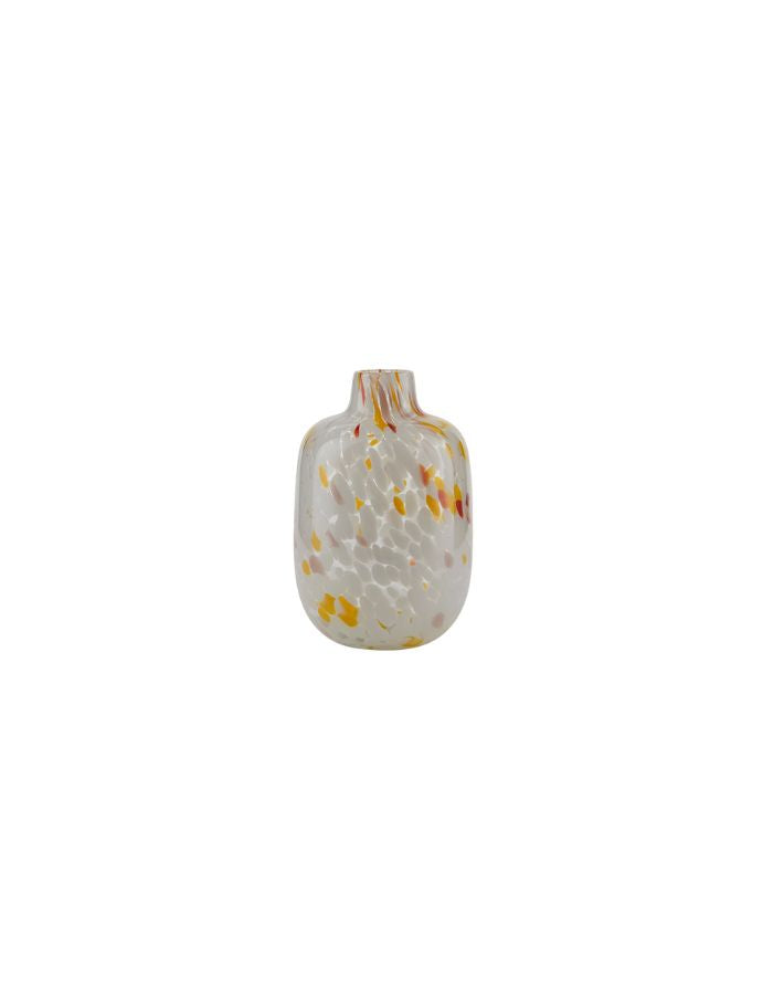 Vase Painted Dots I Yellow