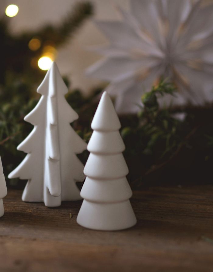 Keramikbaum Granskog I Weiß