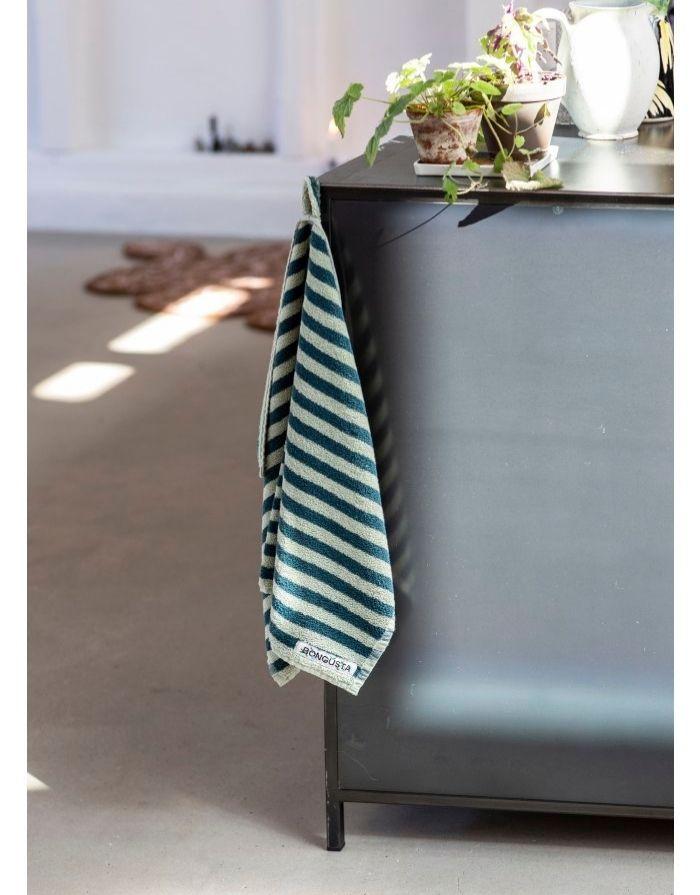 Badehandtuch 70x140cm I Sea Foam/Deep Teal