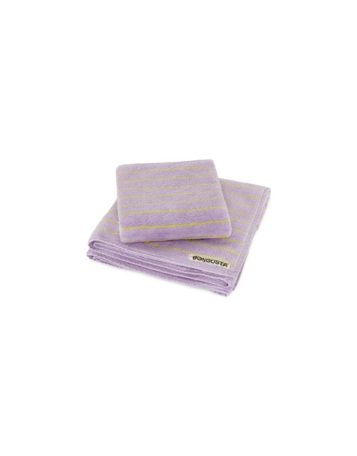 Handtuch 50x80cm I Lilac/Neon Yellow