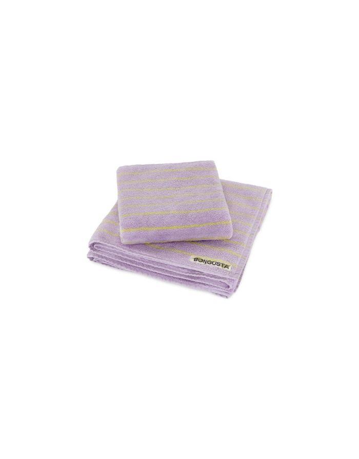Badehandtuch 70x140cm I Lilac/Neon Yellow