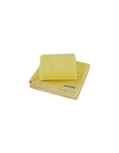 Handtuch 50x80cm I Pristine & Neon Yellow