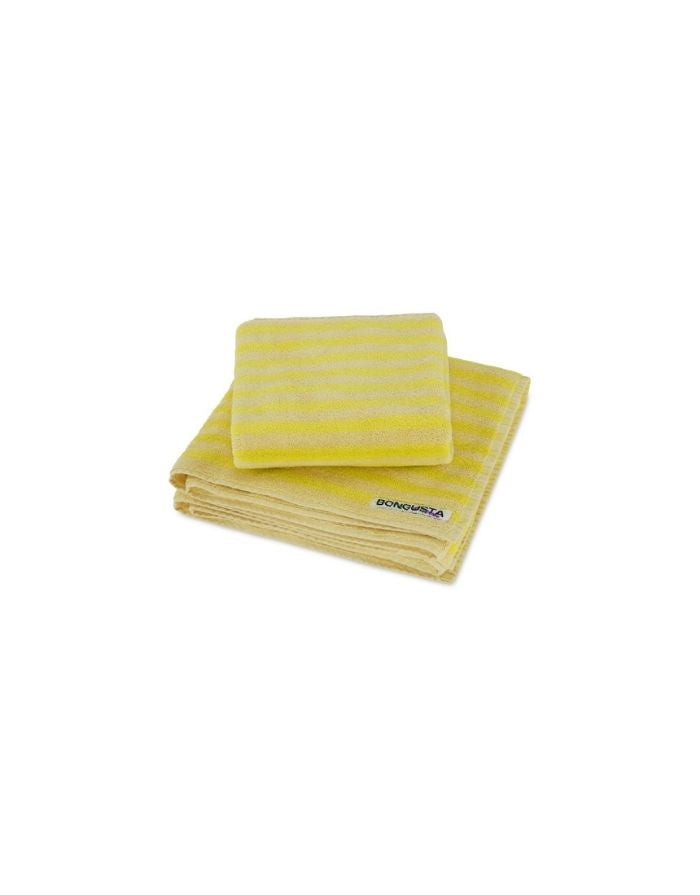 Handtuch 50x80cm I Pristine & Neon Yellow