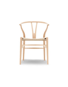 Stuhl CH24 Wishbone Chair I Buche geseift / Geflecht natur