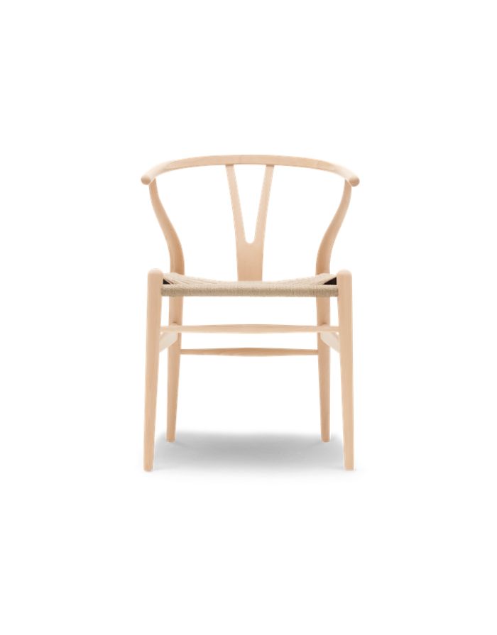 Stuhl CH24 Wishbone Chair I Buche geseift / Geflecht natur