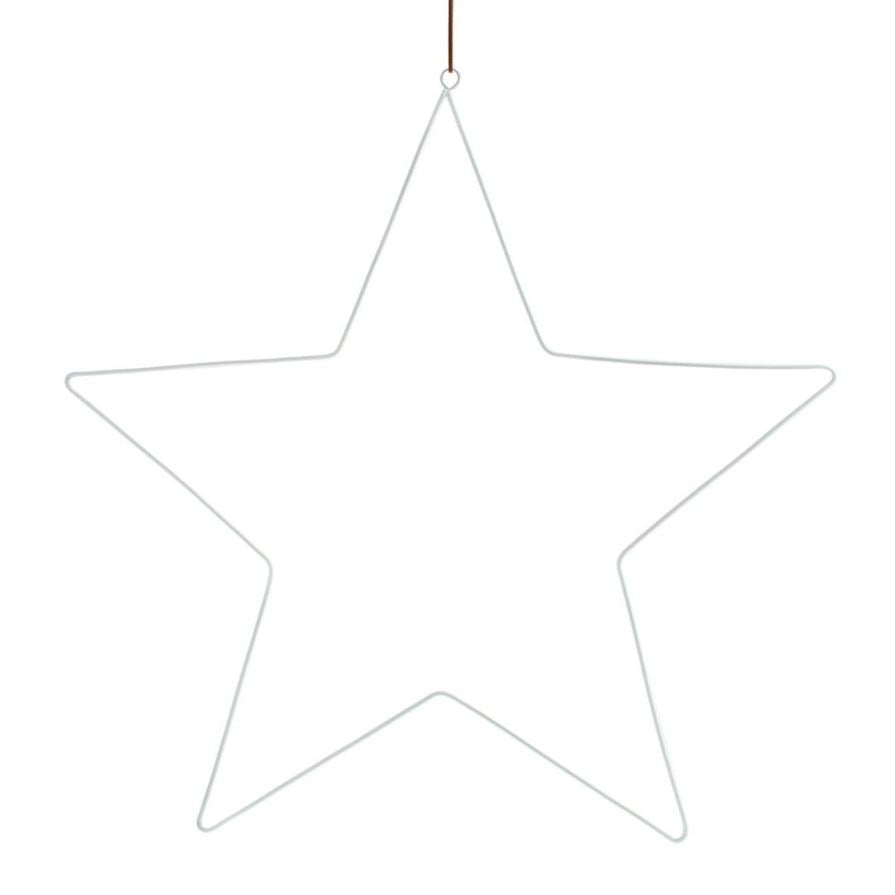 Metallstern Starholm Weiß I Large