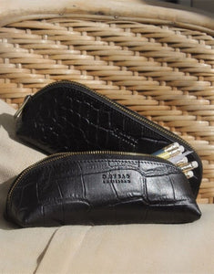 Pencil Case Large I Black Croco