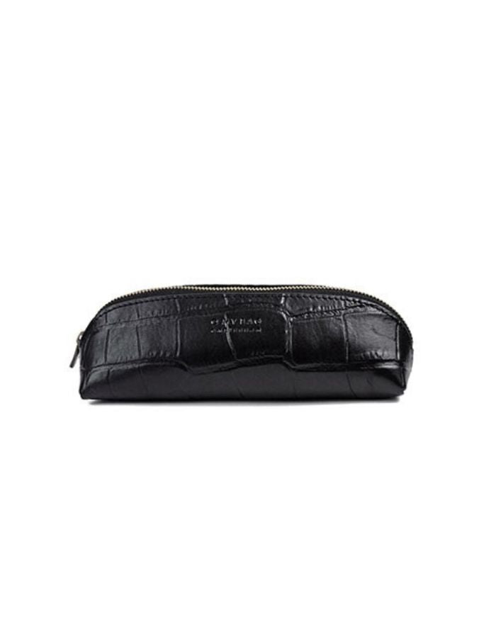 Pencil Case Small I Black Croco