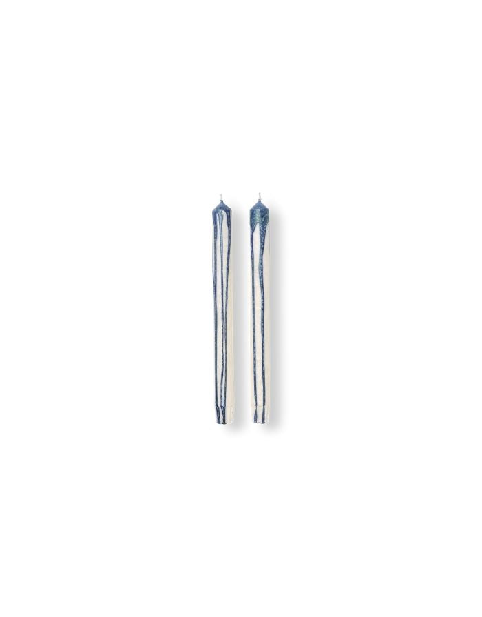 Kerzen Duo 2er Set I Dark Blue