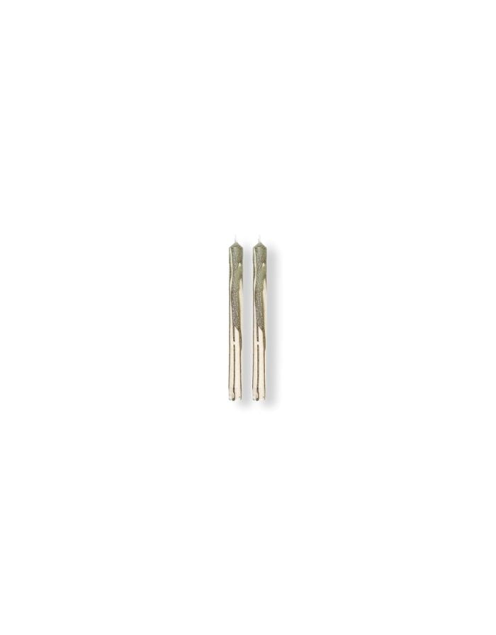 Kerzen Duo 2er Set I Olive Green